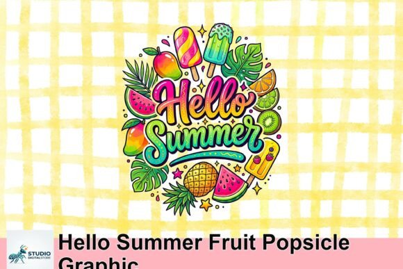 Capture the Essence of Summer with a Vibrant Fruit Popsicle Graphic