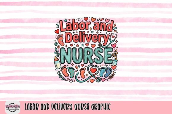 Celebrate Care: The Labor and Delivery Nurse Graphic for Creative Projects