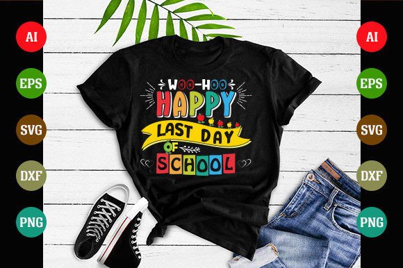 Celebrate the Bell: Woo-hoo Happy Last Day of School Graphic