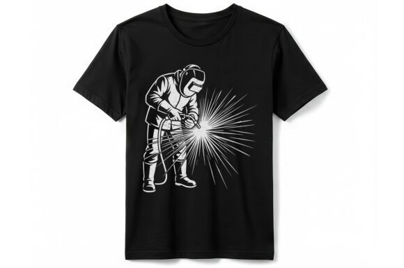 Classic Welder Graphic T-shirt: Defining Industrial Style