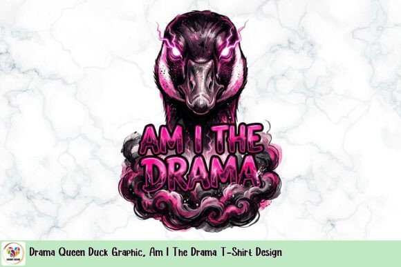 Drama Queen Duck Graphic: Bold Statement Tees