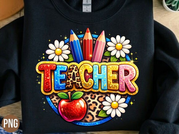 Teacher Apple Pencil School Graphic PNG