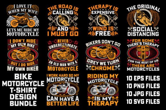 Unlocking Creative Potential with the Motorcycle T-Shirt Design Bundle
